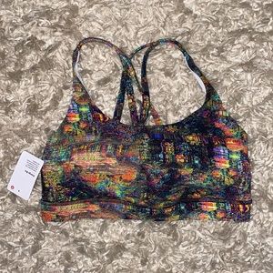 Lululemon Energy Bra Glitch Tapestry Starlight Size 6
